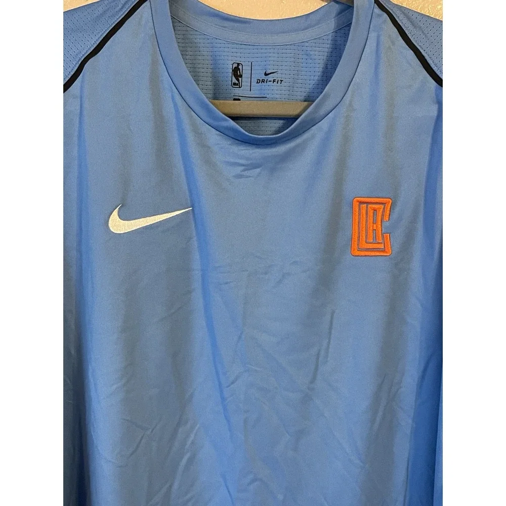 Men's 3XL NWOT Los Angeles Clippers Nike City Edition Warm‎ Up Long Sleeve Shirt